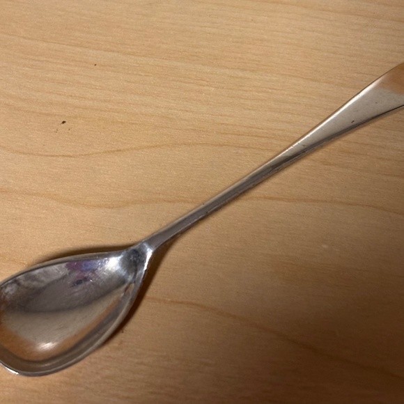 Silverplate Salt Spoon - Picture 4 of 5